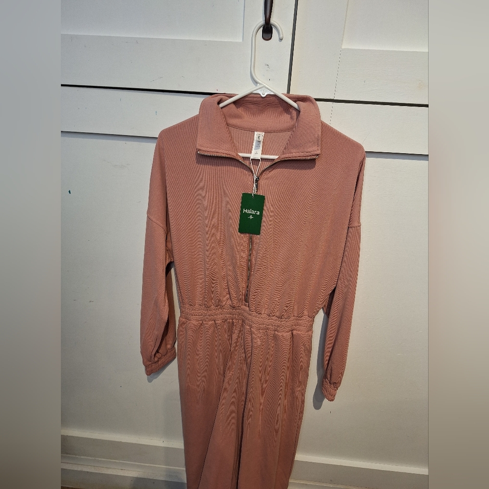 HALARA Dusty Pink Long Sleeve Jumpsuit